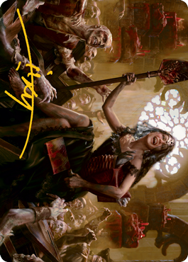 Gisa, Glorious Resurrector Art Card (Gold-Stamped Signature) [Innistrad: Midnight Hunt Art Series] | Deep Dive Games St. Marys