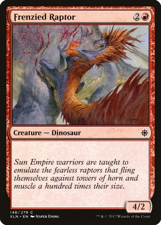 Frenzied Raptor [Ixalan] | Deep Dive Games St. Marys