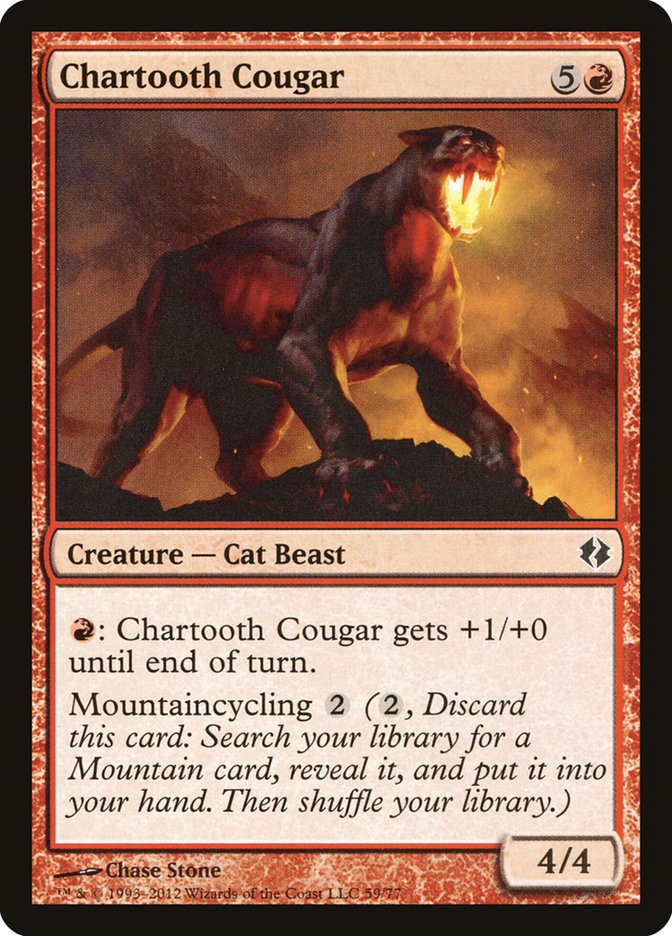 Chartooth Cougar [Duel Decks: Venser vs. Koth] | Deep Dive Games St. Marys