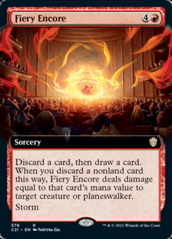 Fiery Encore (Extended Art) [Commander 2021] | Deep Dive Games St. Marys