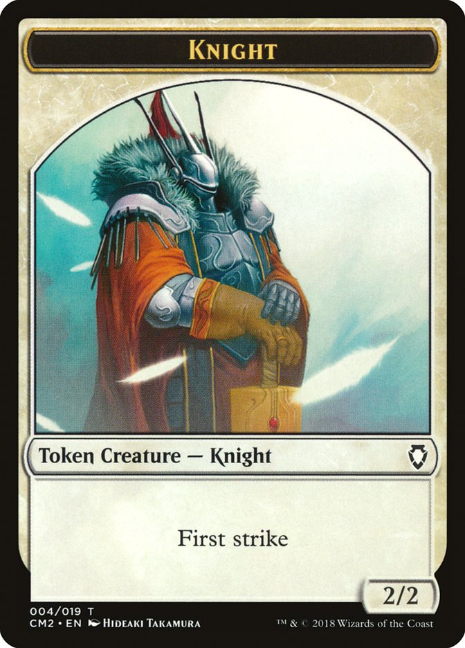 Knight Token [Commander Anthology Volume II Tokens] | Deep Dive Games St. Marys