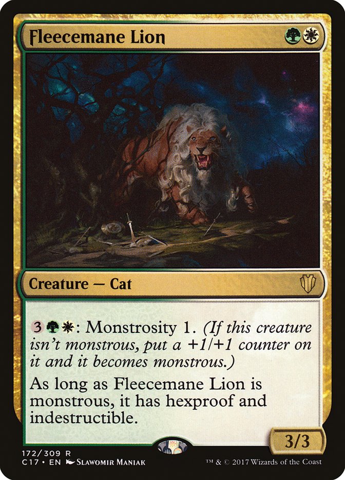 Fleecemane Lion [Commander 2017] | Deep Dive Games St. Marys