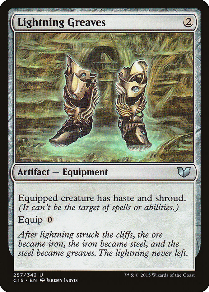 Lightning Greaves [Commander 2015] | Deep Dive Games St. Marys