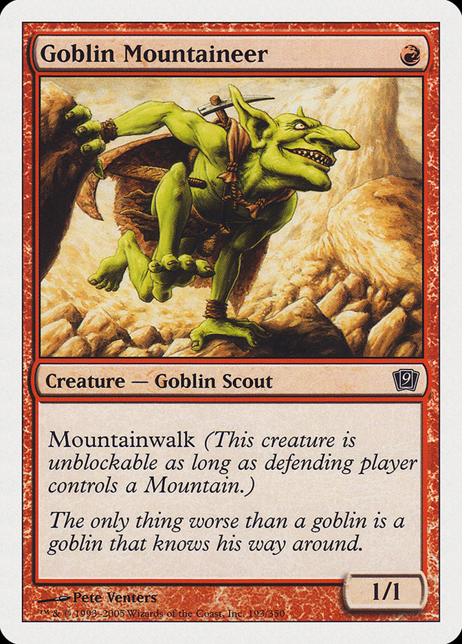 Goblin Mountaineer [Ninth Edition] | Deep Dive Games St. Marys