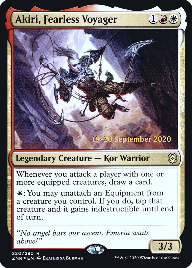 Akiri, Fearless Voyager [Zendikar Rising Prerelease Promos] | Deep Dive Games St. Marys