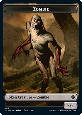 Zombie // Zombie Army Double-Sided Token [Starter Commander Decks] | Deep Dive Games St. Marys