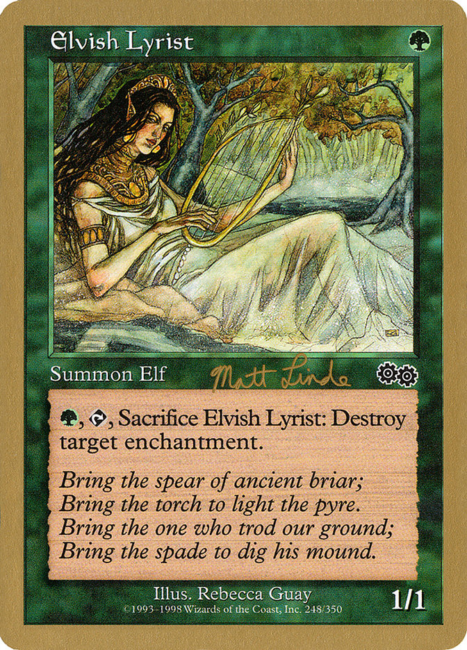 Elvish Lyrist (Matt Linde) [World Championship Decks 1999] | Deep Dive Games St. Marys