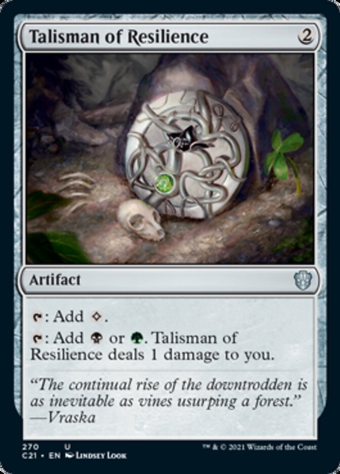 Talisman of Resilience [Commander 2021] | Deep Dive Games St. Marys