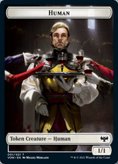 Human (001) // Zombie (005) Double-Sided Token [Innistrad: Crimson Vow Tokens] | Deep Dive Games St. Marys