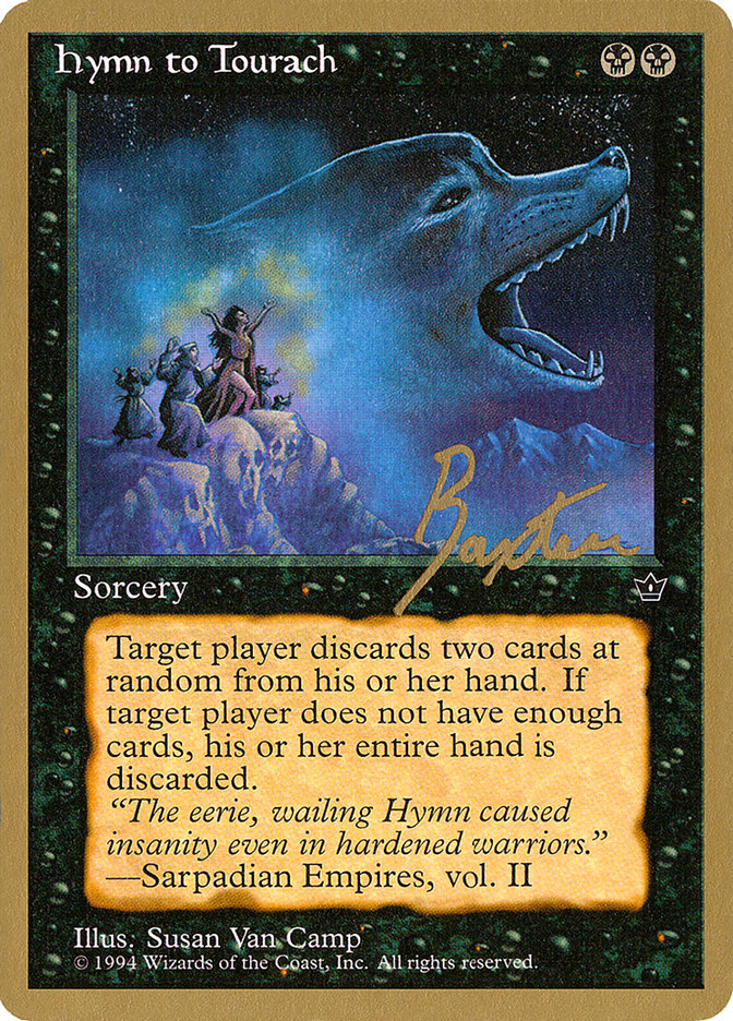 Hymn to Tourach (Wolf) (George Baxter) [Pro Tour Collector Set] | Deep Dive Games St. Marys