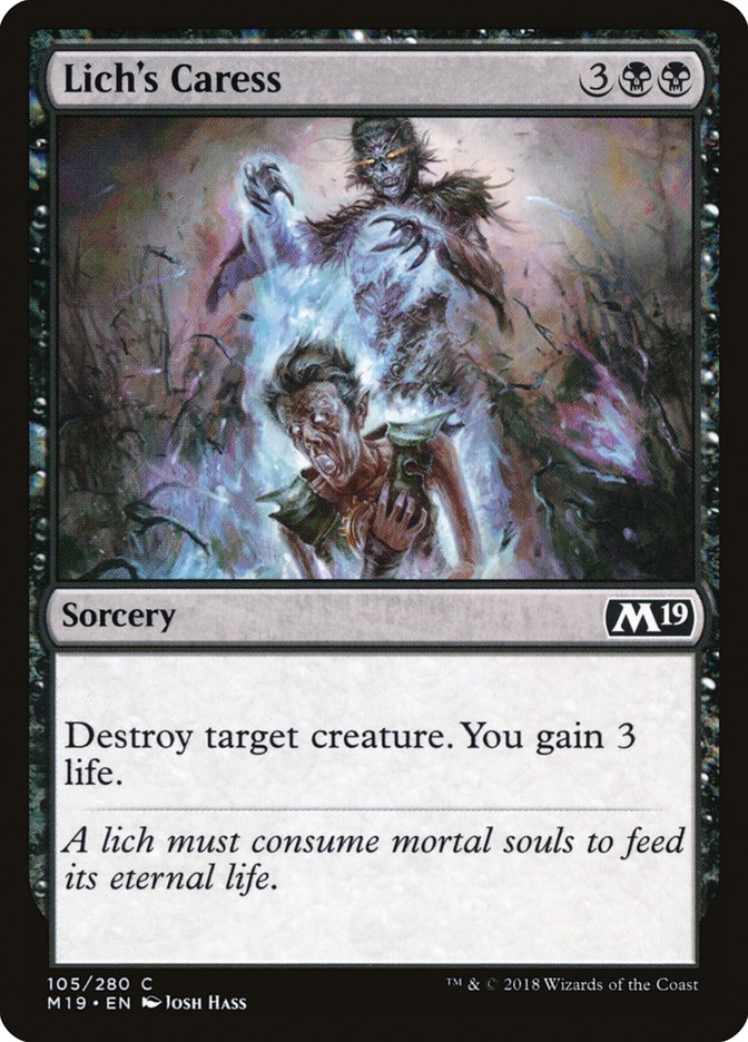 Lich's Caress [Core Set 2019] | Deep Dive Games St. Marys