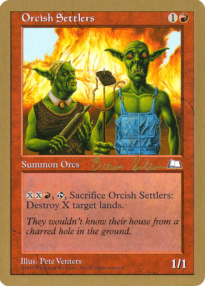 Orcish Settlers (Brian Selden) [World Championship Decks 1998] | Deep Dive Games St. Marys