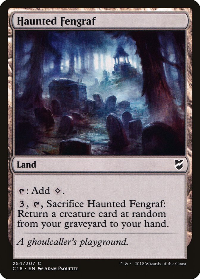 Haunted Fengraf [Commander 2018] | Deep Dive Games St. Marys