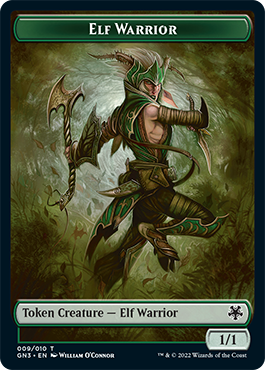 Dragon // Elf Warrior Double-Sided Token [Game Night: Free-for-All Tokens] | Deep Dive Games St. Marys