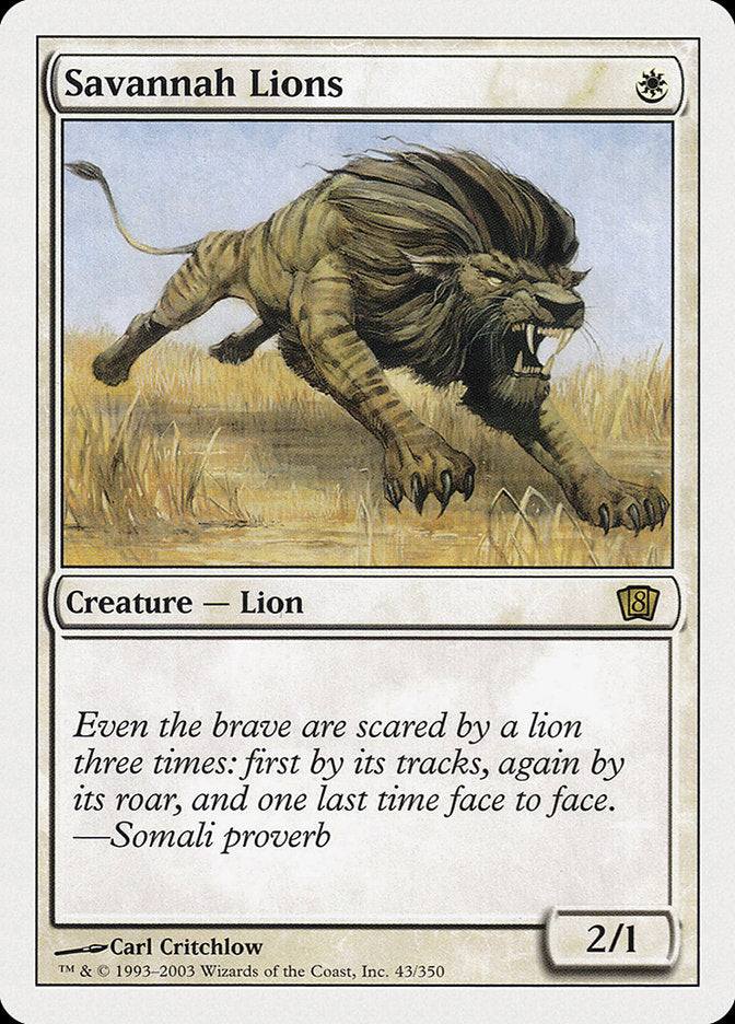 Savannah Lions [Eighth Edition] | Deep Dive Games St. Marys