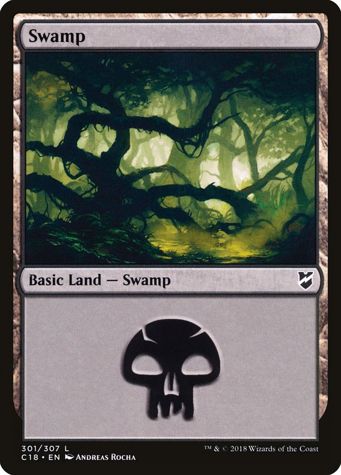 Swamp (301) [Commander 2018] | Deep Dive Games St. Marys