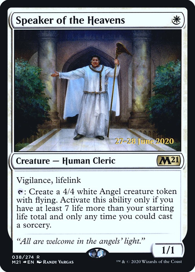 Speaker of the Heavens [Core Set 2021 Prerelease Promos] | Deep Dive Games St. Marys