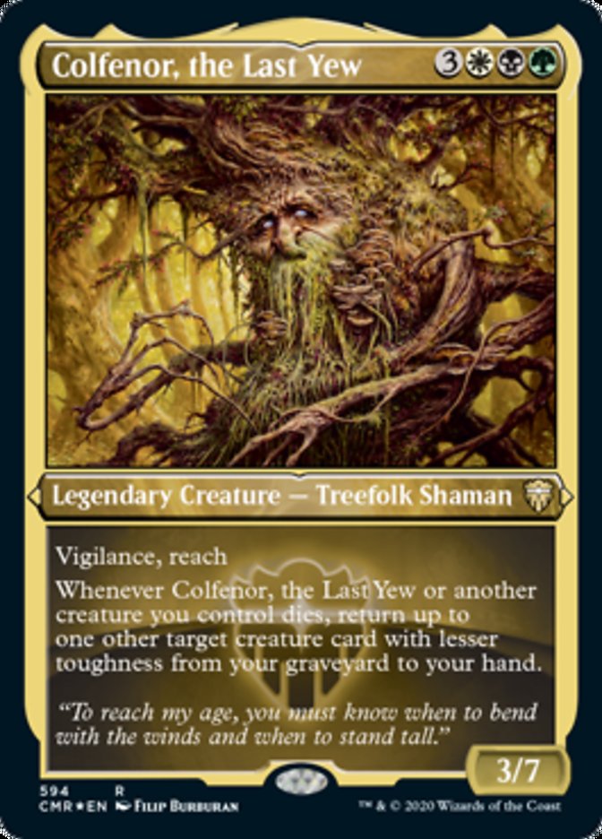 Colfenor, the Last Yew (Etched) [Commander Legends] | Deep Dive Games St. Marys