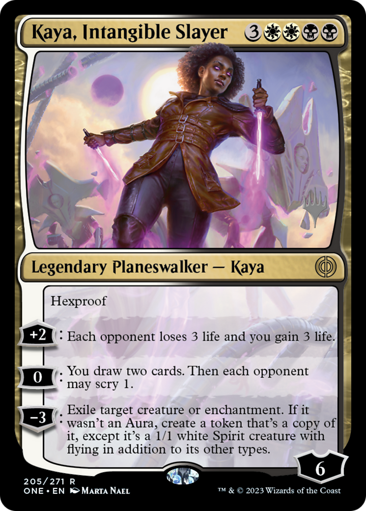 Kaya, Intangible Slayer (Promo Pack) [Phyrexia: All Will Be One Promos] | Deep Dive Games St. Marys