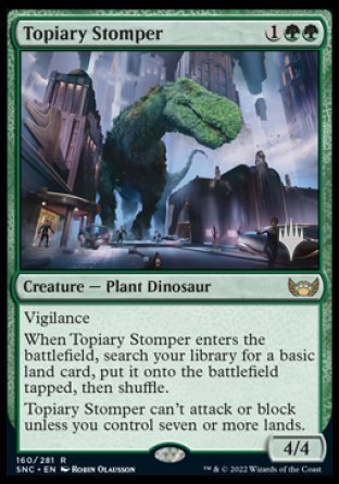 Topiary Stomper (Promo Pack) [Streets of New Capenna Promos] | Deep Dive Games St. Marys