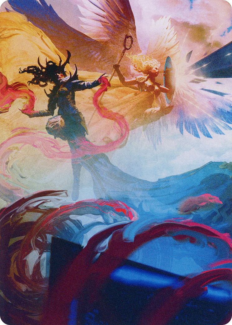 Drana and Linvala Art Card [March of the Machine Art Series] | Deep Dive Games St. Marys