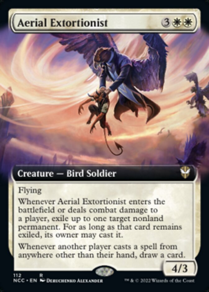 Aerial Extortionist (Extended Art) [Streets of New Capenna Commander] | Deep Dive Games St. Marys