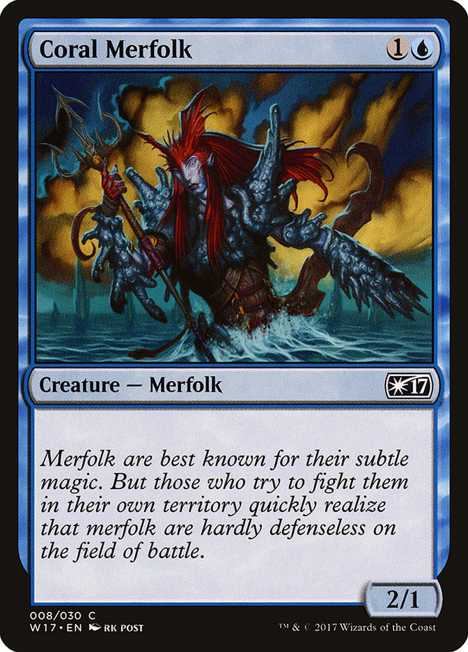 Coral Merfolk [Welcome Deck 2017] | Deep Dive Games St. Marys