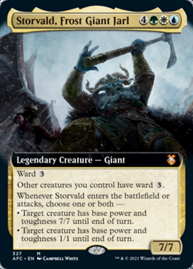 Storvald, Frost Giant Jarl (Extended Art) [Dungeons & Dragons: Adventures in the Forgotten Realms Commander] | Deep Dive Games St. Marys