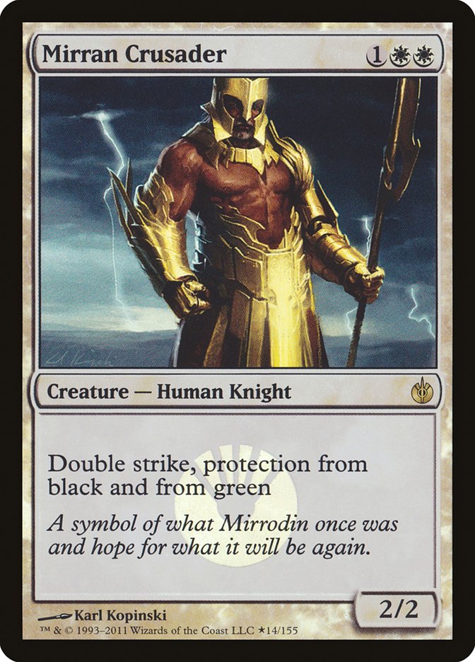 Mirran Crusader (Buy-A-Box) [Mirrodin Besieged Promos] | Deep Dive Games St. Marys