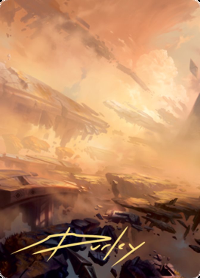 Plains 1 Art Card (Gold-Stamped Signature) [Zendikar Rising Art Series] | Deep Dive Games St. Marys