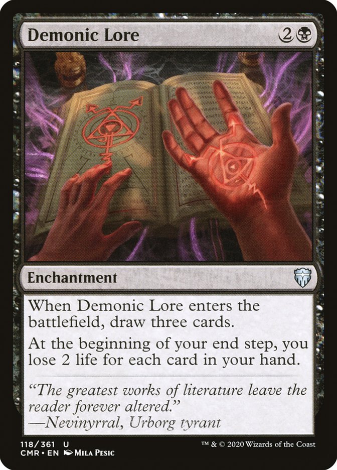 Demonic Lore [Commander Legends] | Deep Dive Games St. Marys