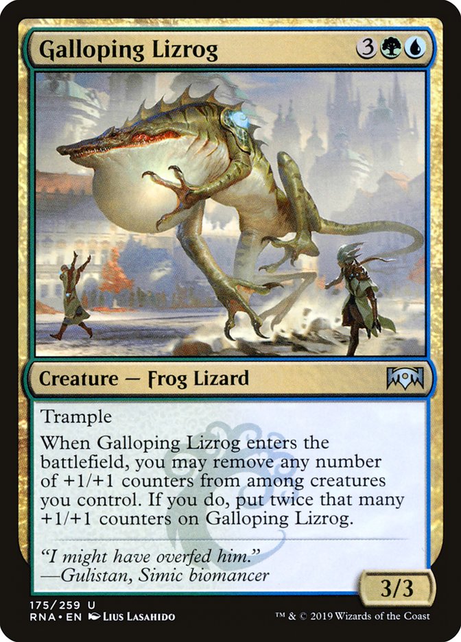 Galloping Lizrog [Ravnica Allegiance] | Deep Dive Games St. Marys