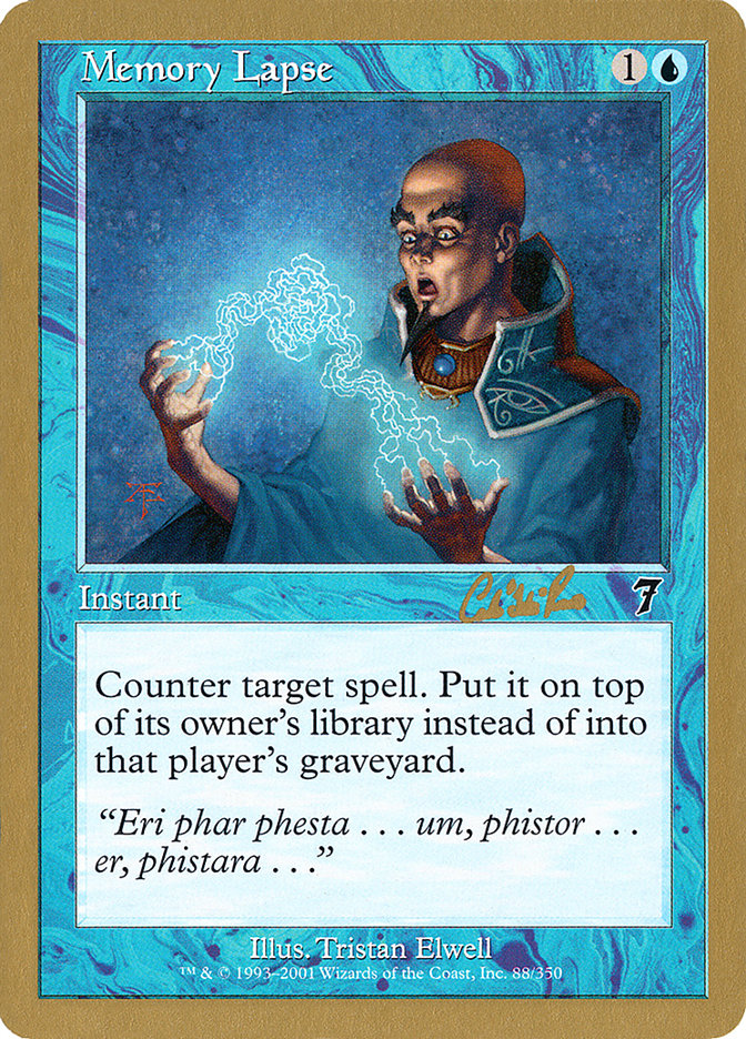 Memory Lapse (Carlos Romao) [World Championship Decks 2002] | Deep Dive Games St. Marys