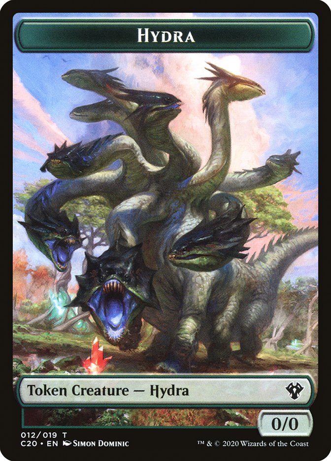 Beast (010) // Hydra Double-Sided Token [Commander 2020 Tokens] | Deep Dive Games St. Marys