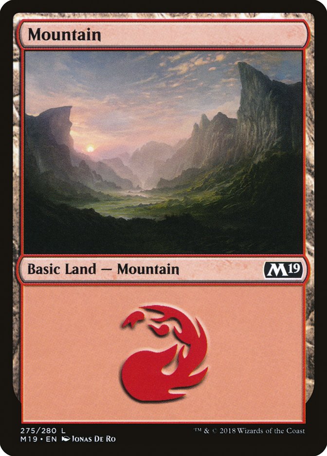 Mountain (275) [Core Set 2019] | Deep Dive Games St. Marys
