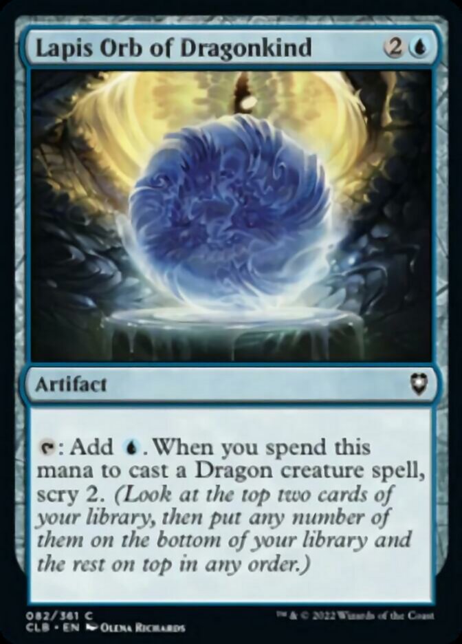 Lapis Orb of Dragonkind [Commander Legends: Battle for Baldur's Gate] | Deep Dive Games St. Marys