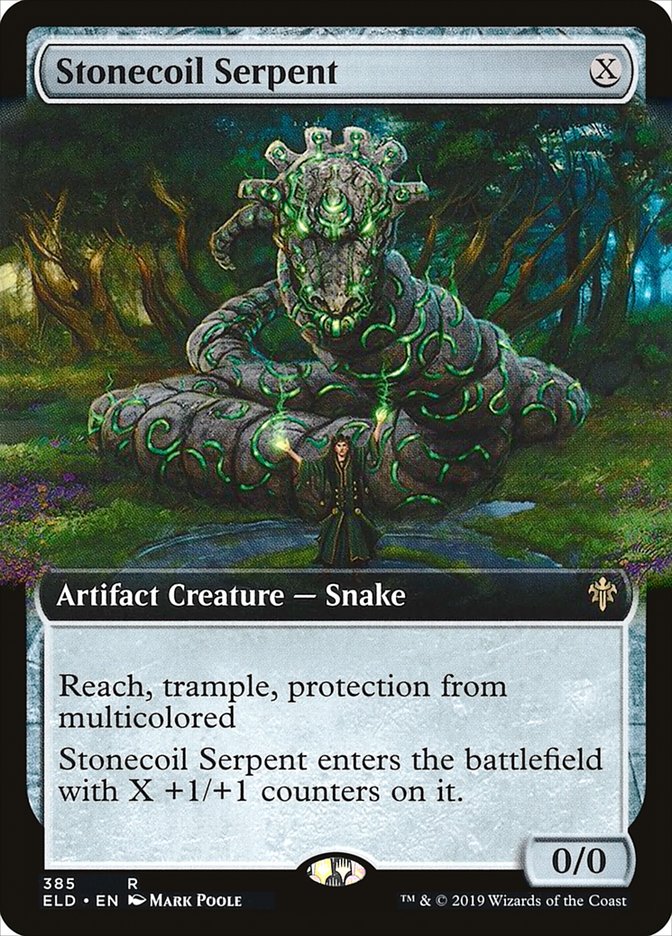 Stonecoil Serpent (Extended Art) [Throne of Eldraine] | Deep Dive Games St. Marys