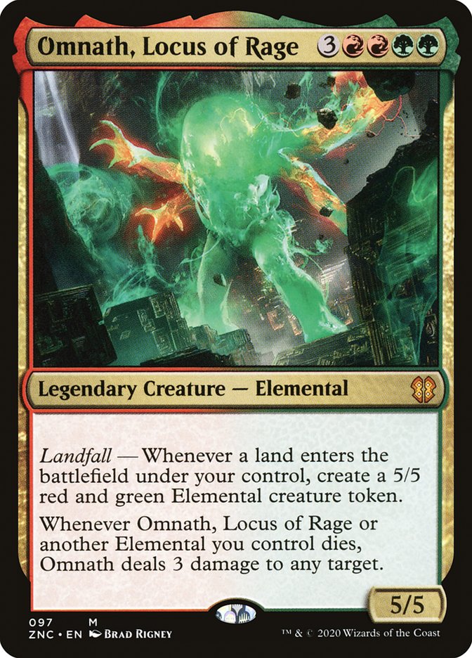 Omnath, Locus of Rage [Zendikar Rising Commander] | Deep Dive Games St. Marys