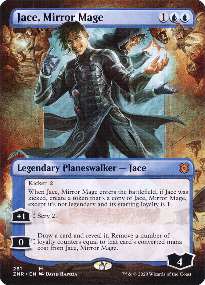 Jace, Mirror Mage (Borderless) [Zendikar Rising] | Deep Dive Games St. Marys