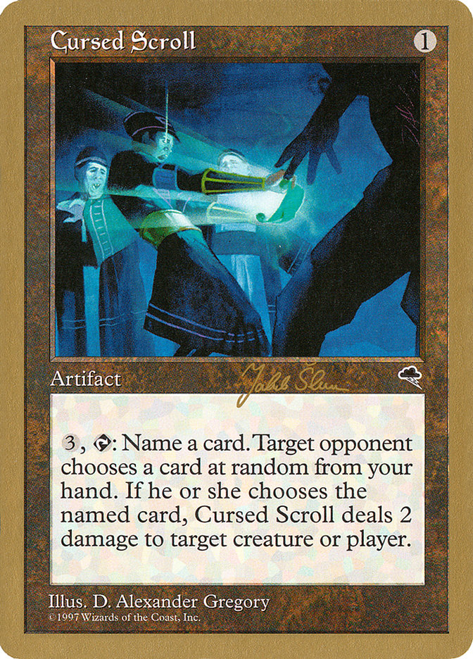 Cursed Scroll (Jakub Slemr) [World Championship Decks 1999] | Deep Dive Games St. Marys