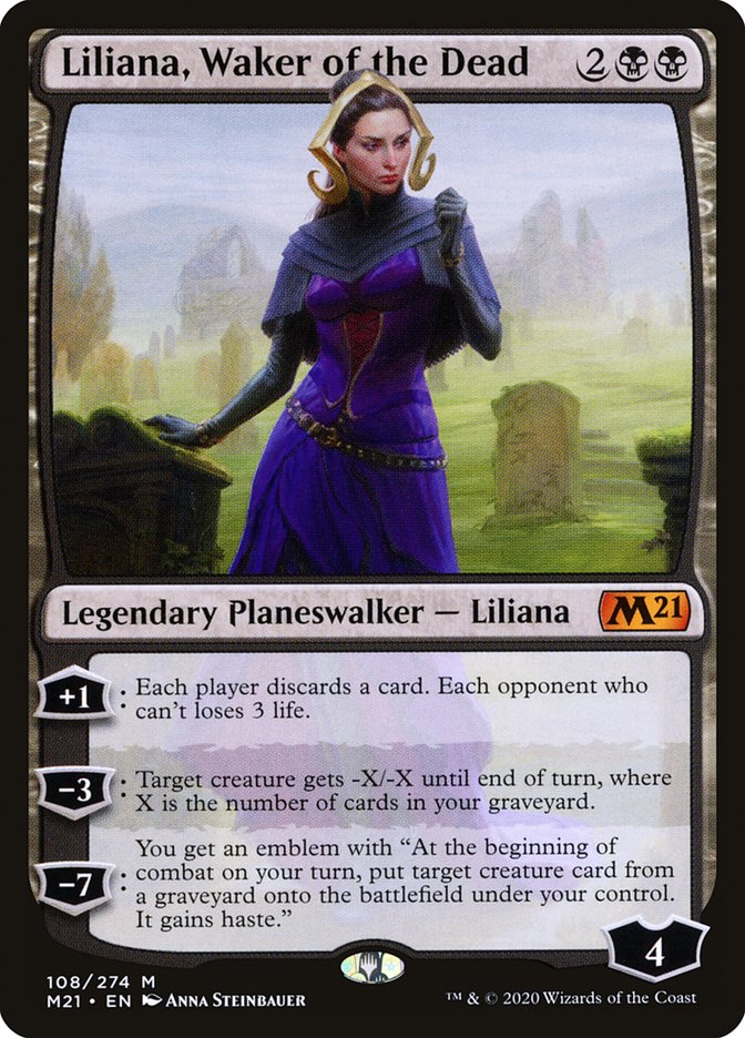 Liliana, Waker of the Dead [Core Set 2021] | Deep Dive Games St. Marys