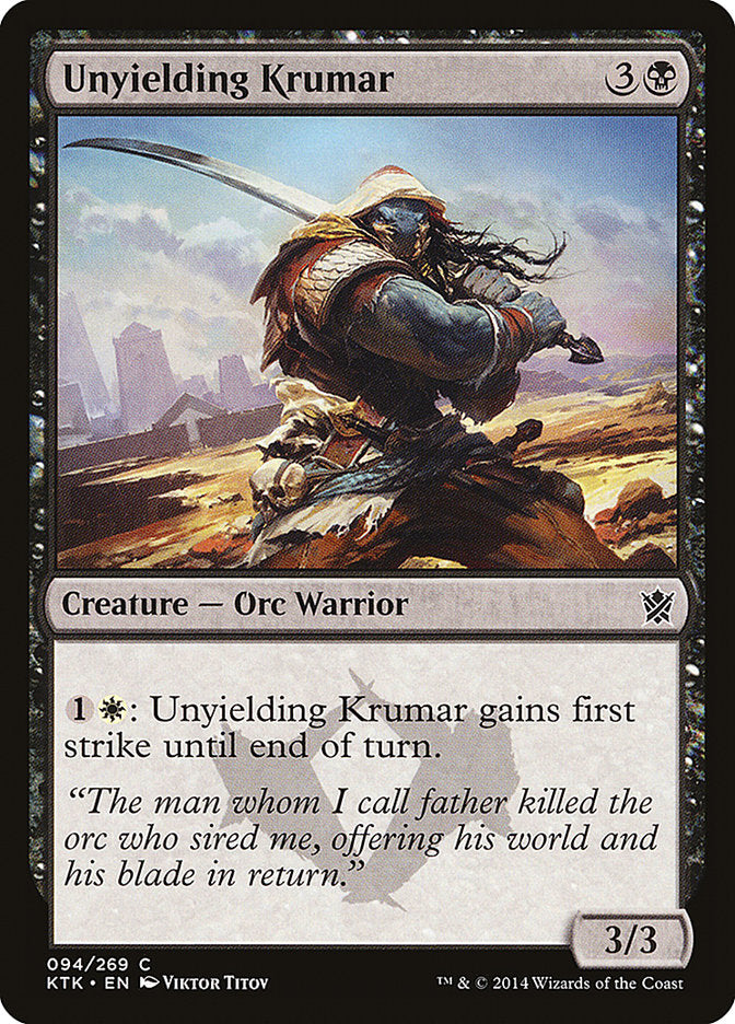 Unyielding Krumar [Khans of Tarkir] | Deep Dive Games St. Marys