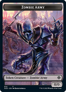 Zombie // Zombie Army Double-Sided Token [Starter Commander Decks] | Deep Dive Games St. Marys