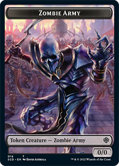 Zombie // Zombie Army Double-Sided Token [Starter Commander Decks] | Deep Dive Games St. Marys