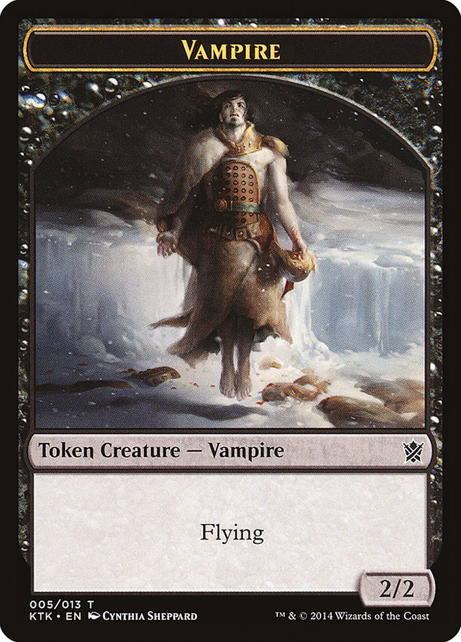 Vampire Token [Khans of Tarkir Tokens] | Deep Dive Games St. Marys