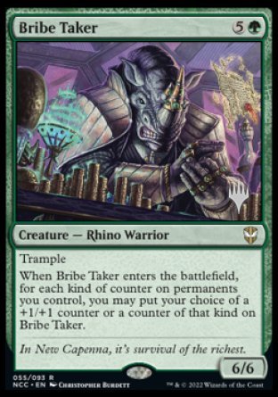 Bribe Taker (Promo Pack) [Streets of New Capenna Commander Promos] | Deep Dive Games St. Marys