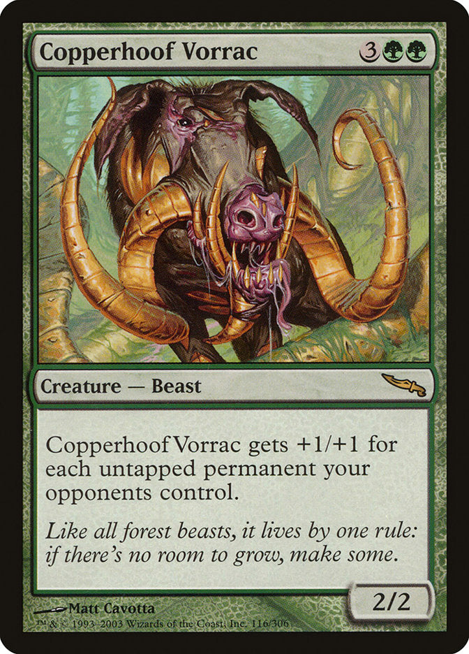 Copperhoof Vorrac [Mirrodin] | Deep Dive Games St. Marys