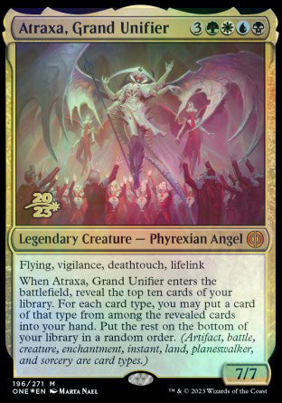 Atraxa, Grand Unifier [Phyrexia: All Will Be One Prerelease Promos] | Deep Dive Games St. Marys