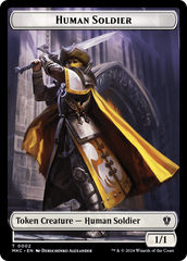 City's Blessing // Human Soldier Double-Sided Token [Murders at Karlov Manor Commander Tokens] | Deep Dive Games St. Marys