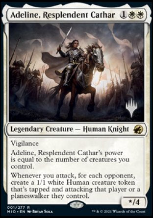 Adeline, Resplendent Cathar (Promo Pack) [Innistrad: Midnight Hunt Promos] | Deep Dive Games St. Marys